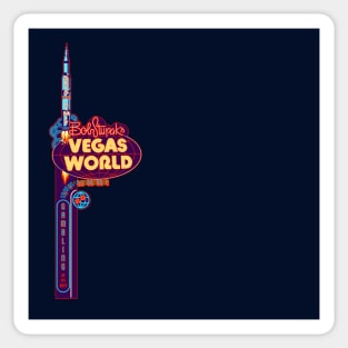 Vintage Vegas World Hotel and Casino Sign Las Vegas Sticker